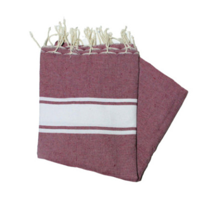 Fouta Essaouira bordeaux