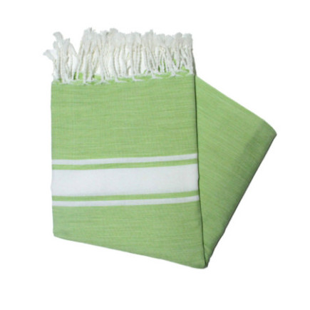 Fouta Essaouira vert anis chiné