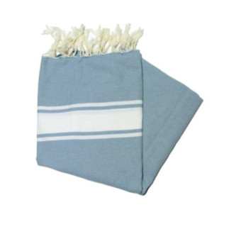 Fouta Essaouira bleu azurin