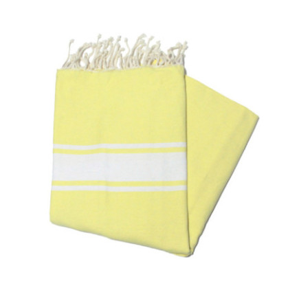 Fouta Essaouira jaune canari