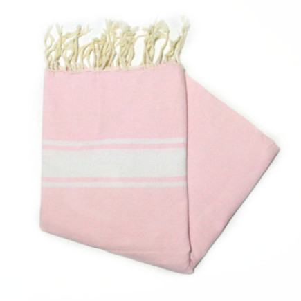 Fouta Essaouira rose layette